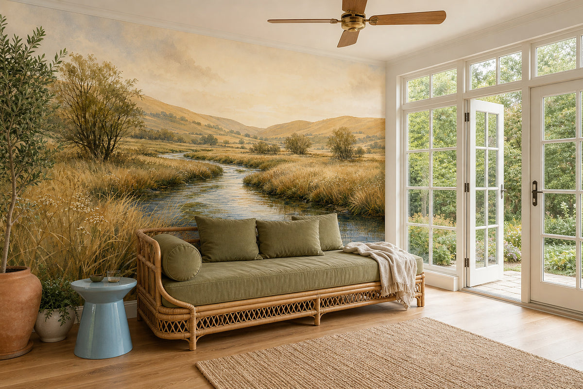 Neutral Oatmeal Wallpaper Mural product view