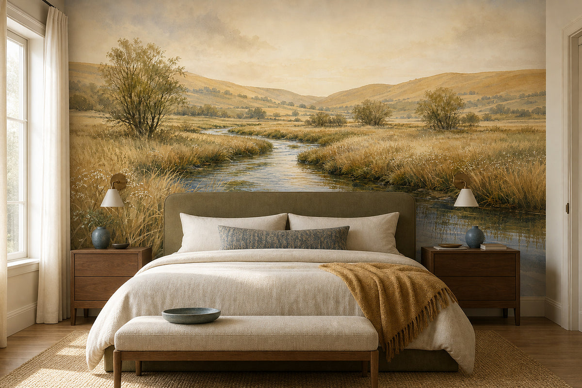 Neutral Oatmeal Wallpaper Mural product view