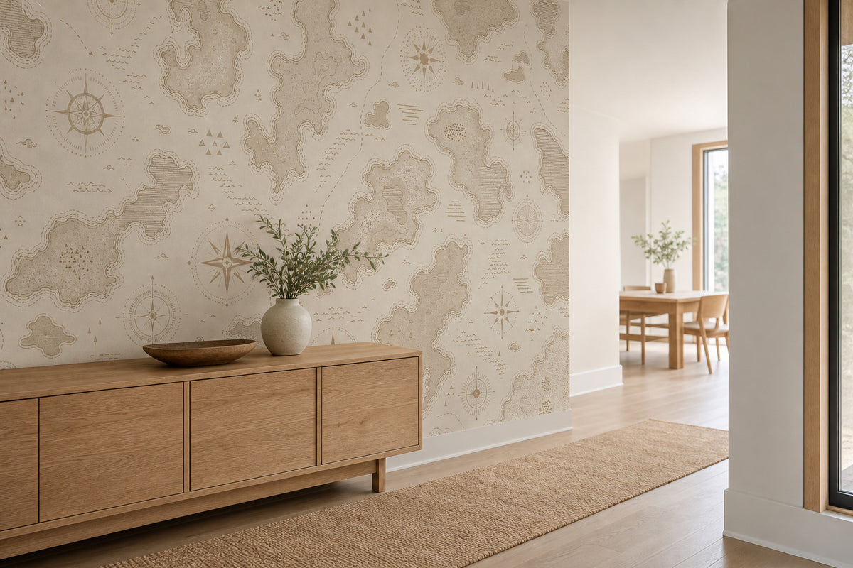 Neutral Oatmeal Wallpaper Mural product view
