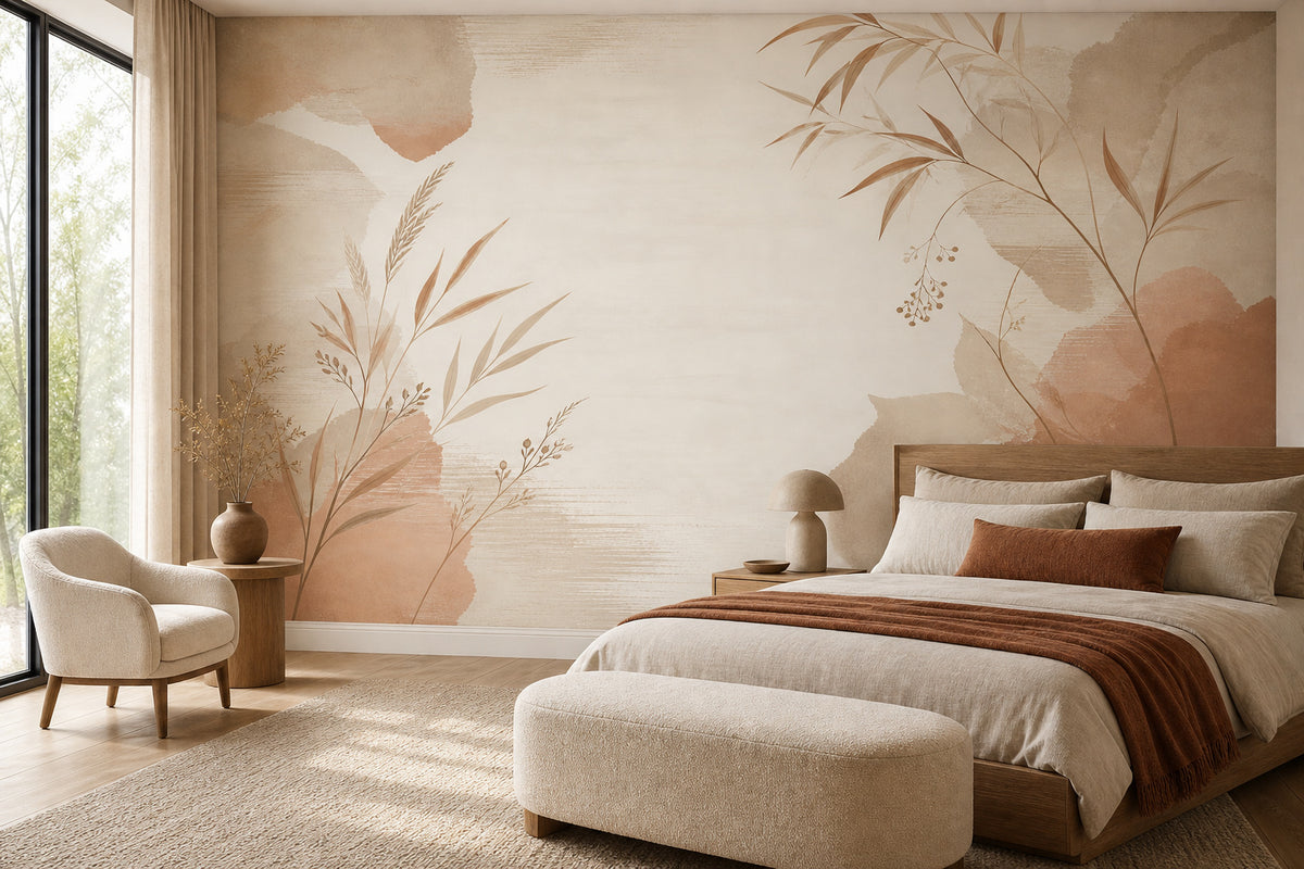 Neutral Oatmeal Wallpaper Mural product view
