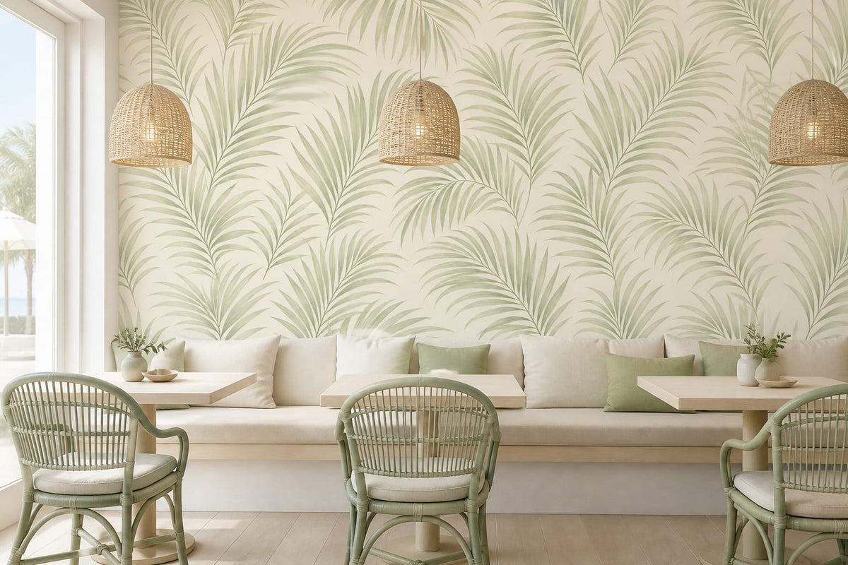 Neutral Palm Wallpaper Mural product view