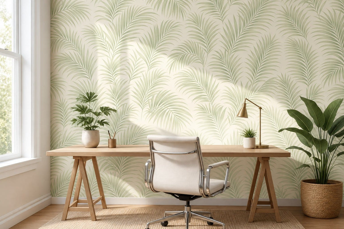 Neutral Palm Wallpaper Mural product view
