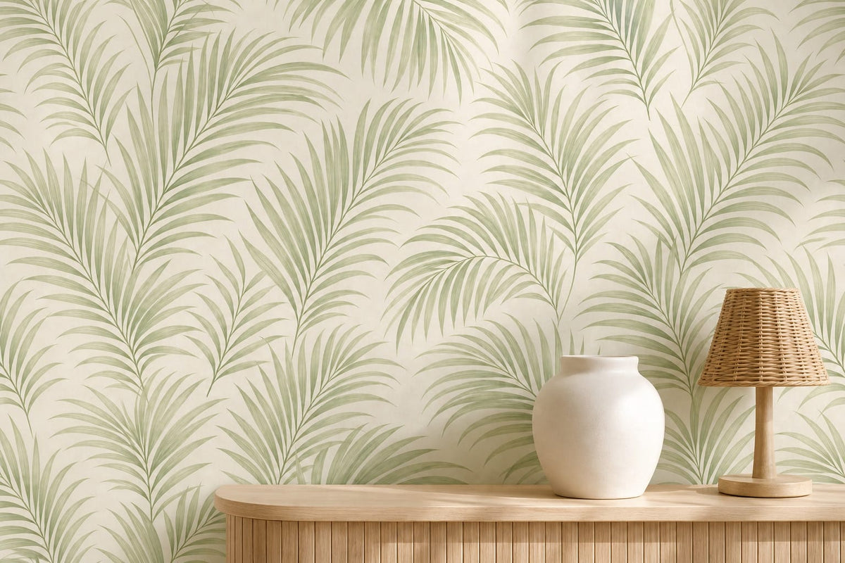 Neutral Palm Wallpaper Mural product view