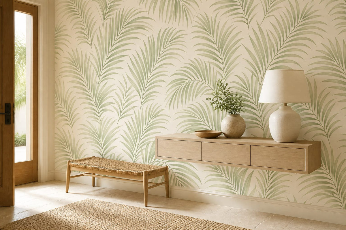 Neutral Palm Wallpaper Mural product view