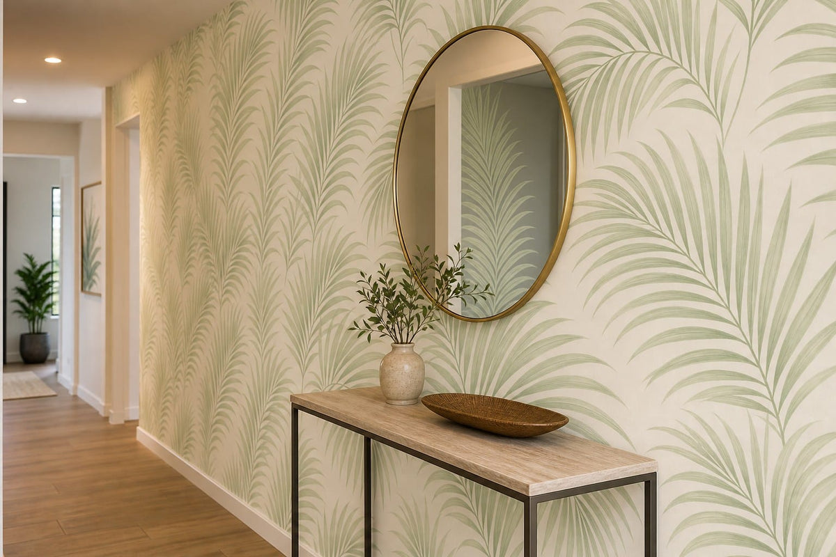 Neutral Palm Wallpaper Mural product view