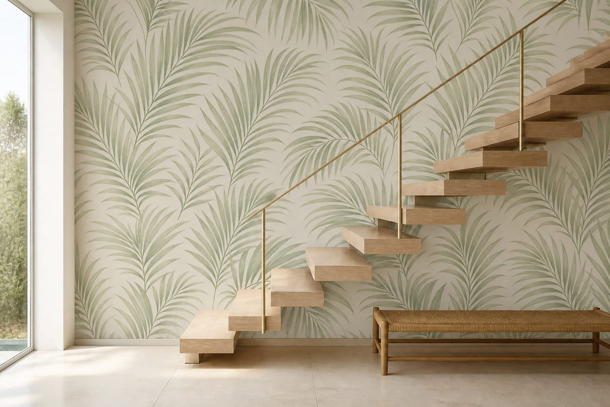Neutral Palm Wallpaper Mural product view