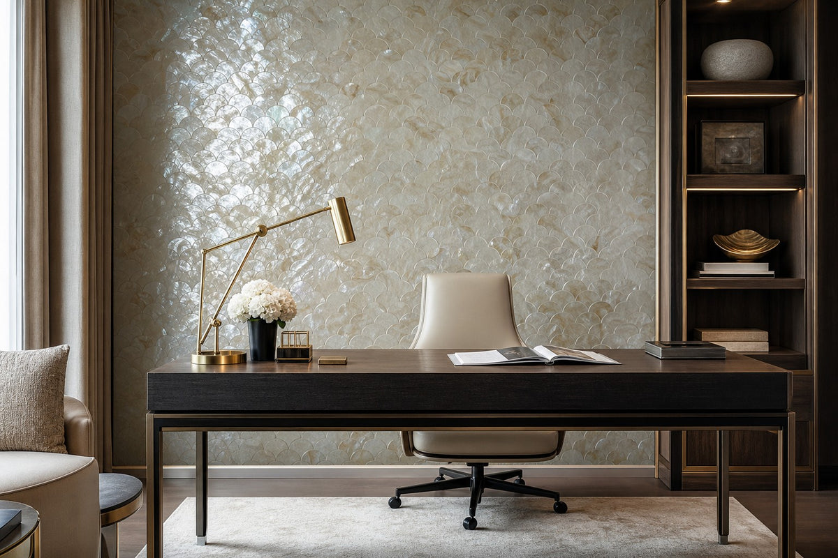 Neutral Pearl Wallpaper Mural product view