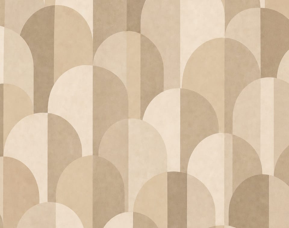 Neutral Soft Arc Wallpaper Mural product view