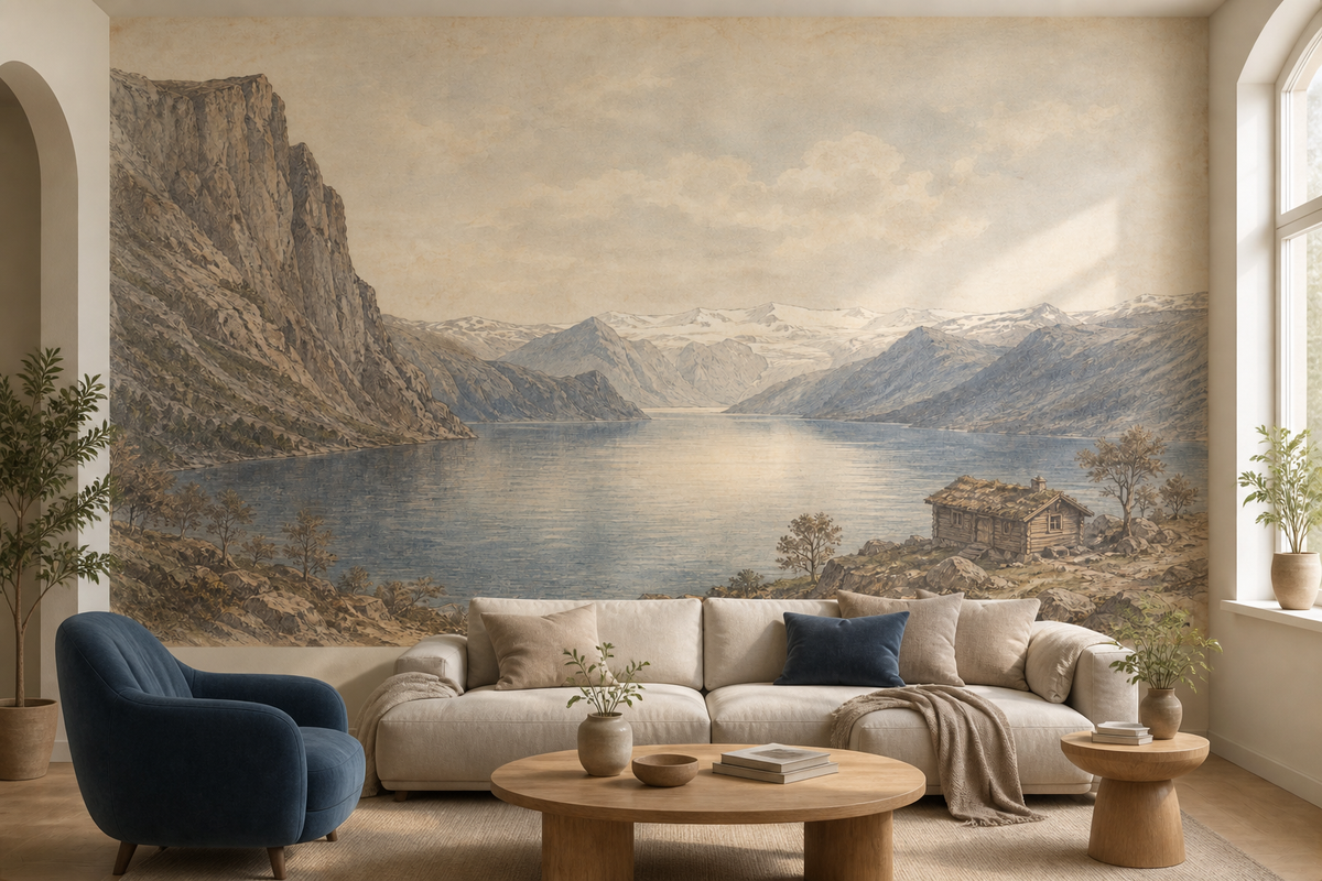 Neutral Nordic Wallpaper Mural product view