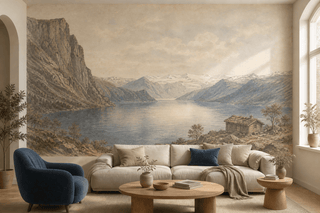 Neutral Nordic Wallpaper Mural