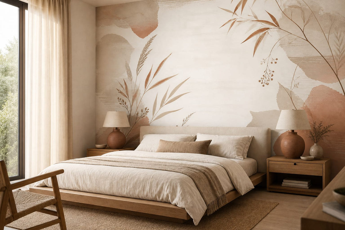 Neutral Oatmeal Wallpaper Mural product view