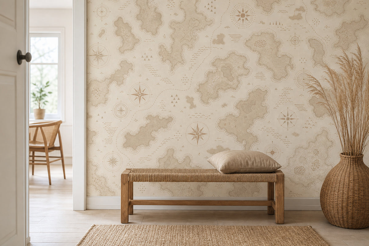 Neutral Oatmeal Wallpaper Mural product view
