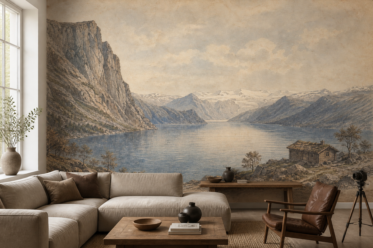 Neutral Nordic Wallpaper Mural product view