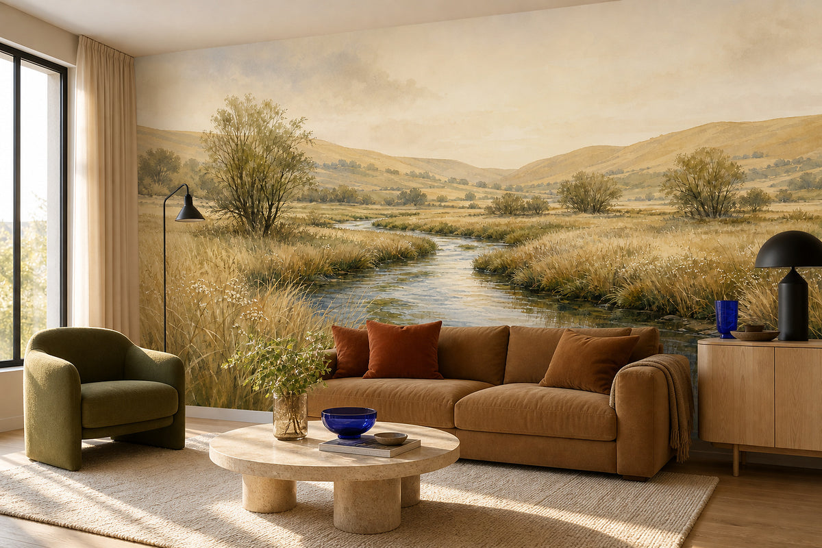 Neutral Oatmeal Wallpaper Mural product view