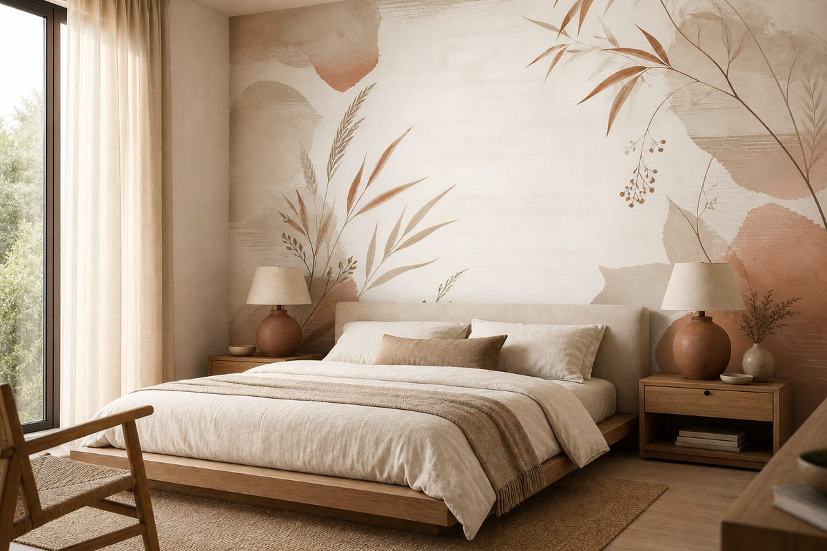 Neutral Oatmeal Wallpaper Mural product view