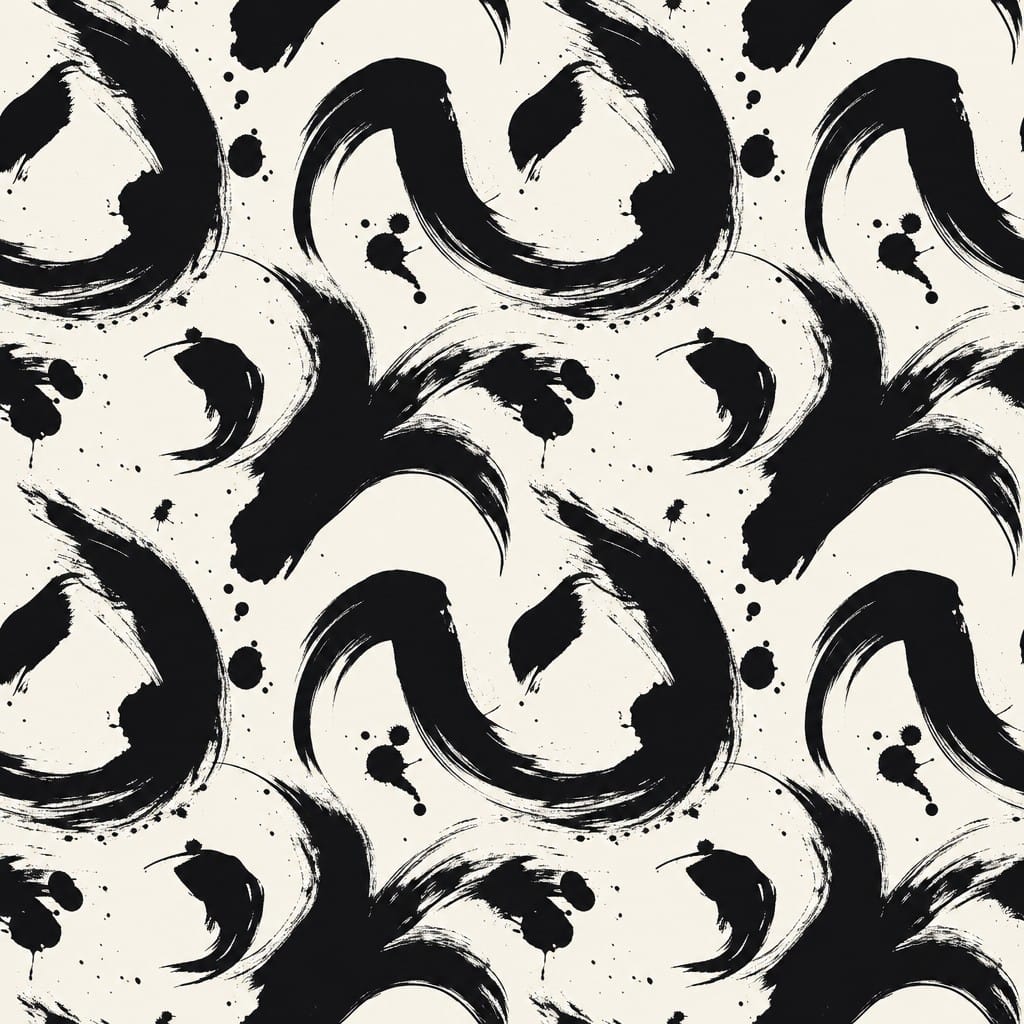 Noir Brush Wallpaper Mural