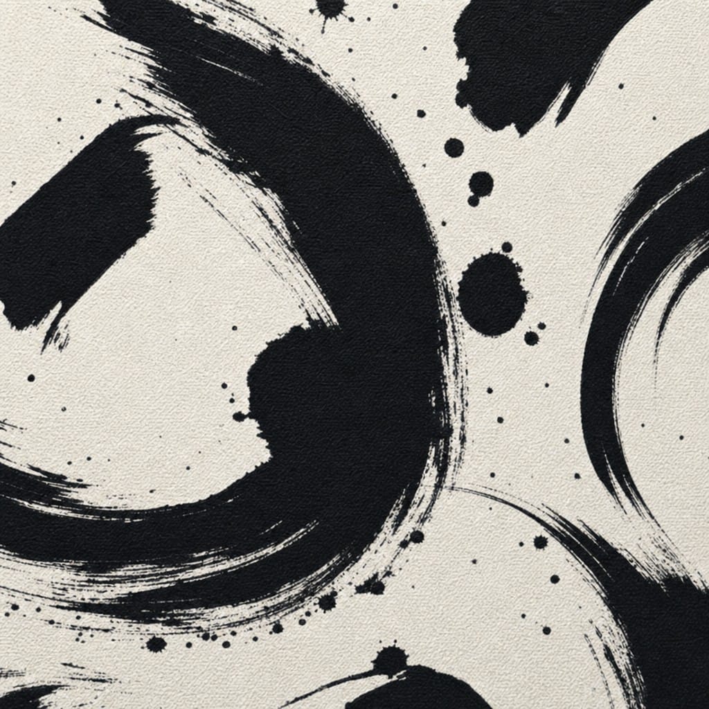 Noir Brush Wallpaper Mural product view
