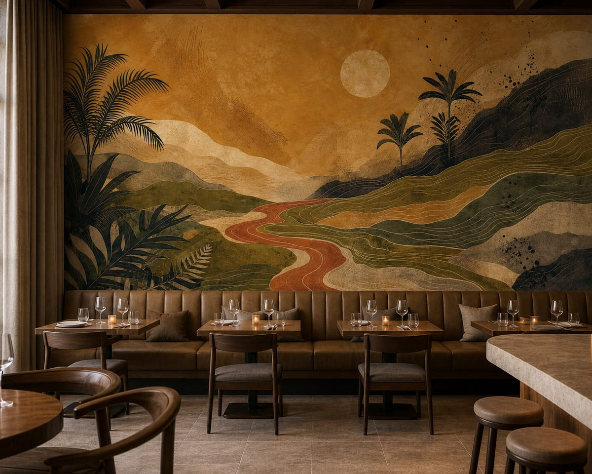 Ochre Design Wallpaper Mural product view