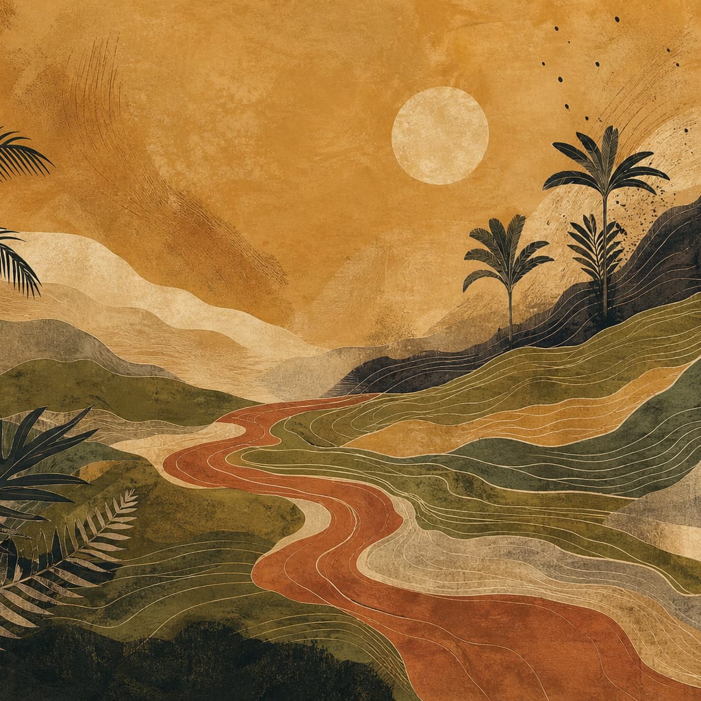 Ochre Design Wallpaper Mural product view