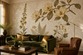 Ochre Silk Wallpaper Mural