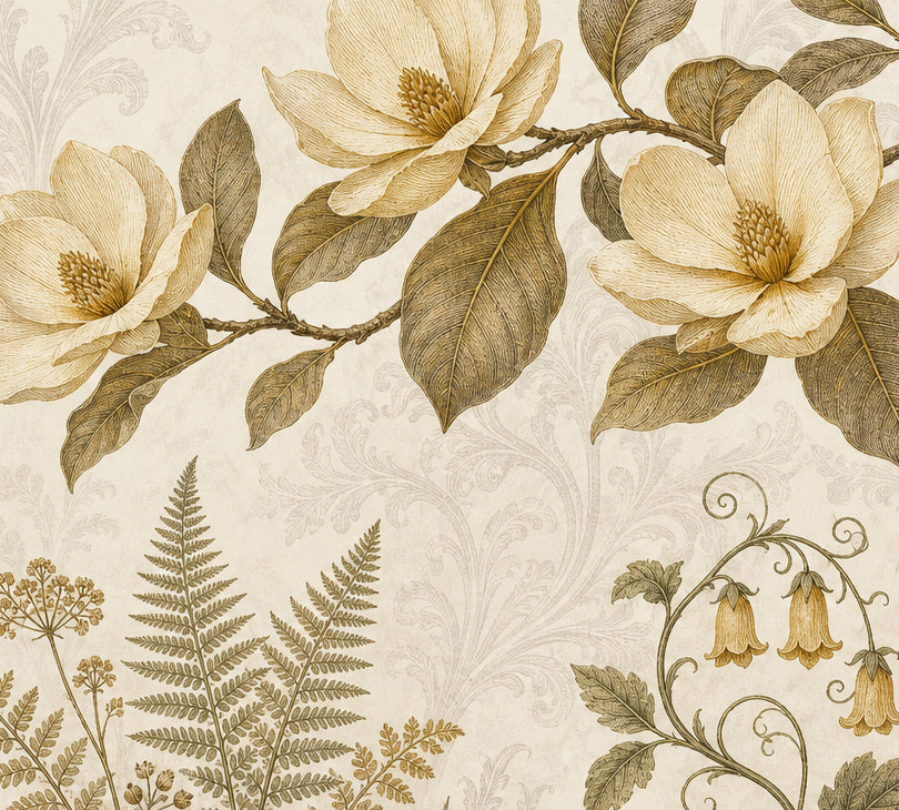 Ochre Silk Wallpaper Mural product view