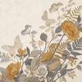 Ochre Silk Wallpaper Mural