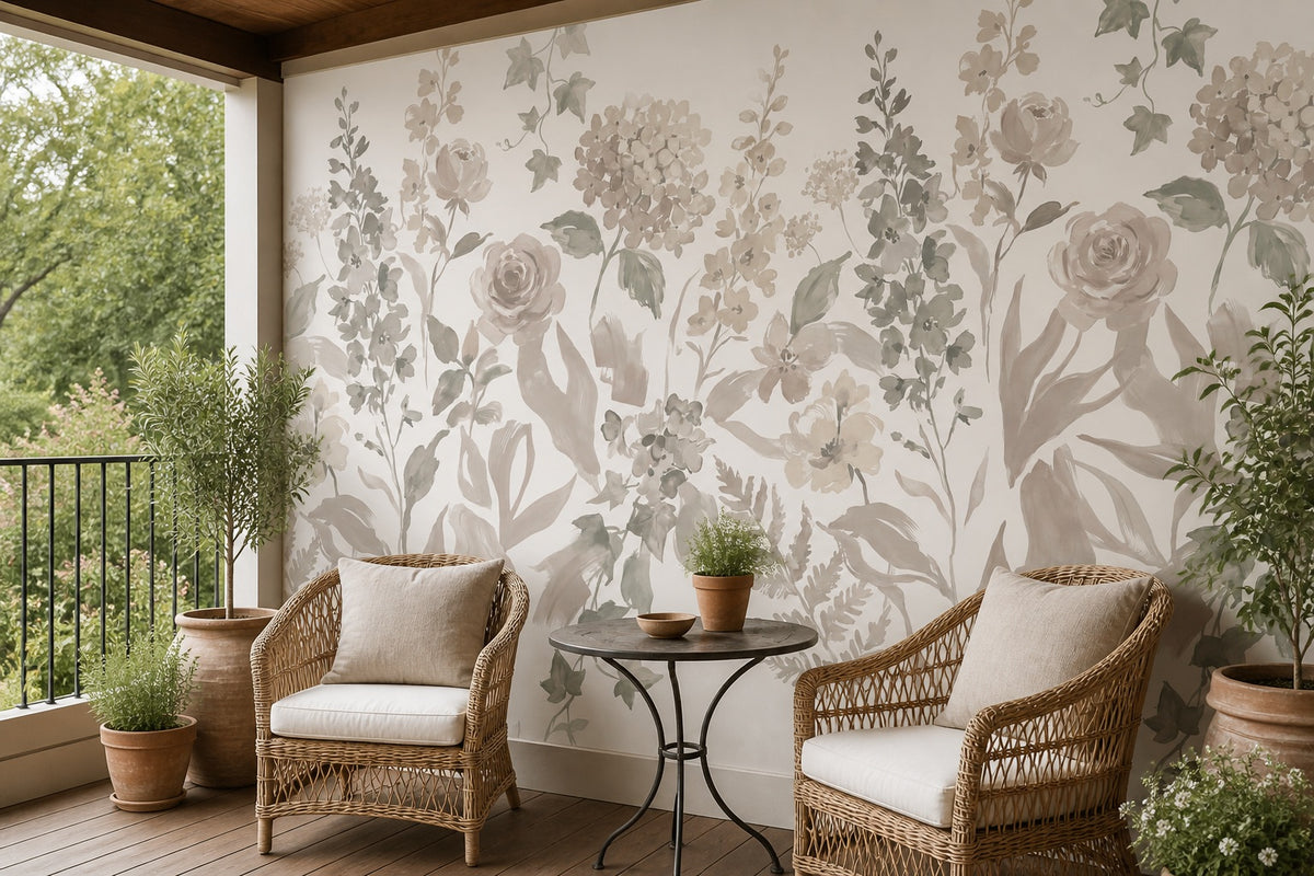 ochre vintage jungle wallpaper balcony custom self adhesive non woven vinyl removable