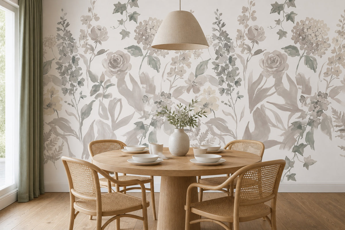 ochre vintage jungle wallpaper dining custom self adhesive non woven vinyl removable