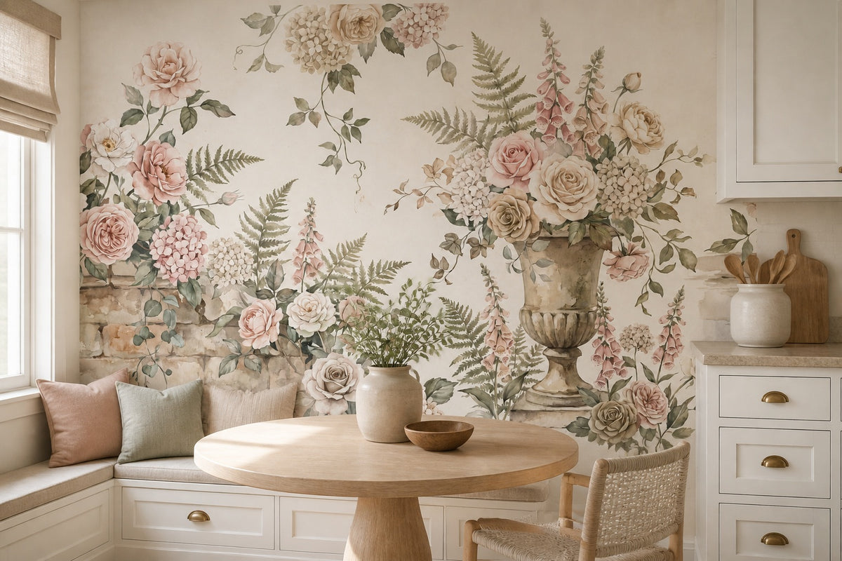 ochre vintage jungle wallpaper kitchen custom self adhesive non woven vinyl removable