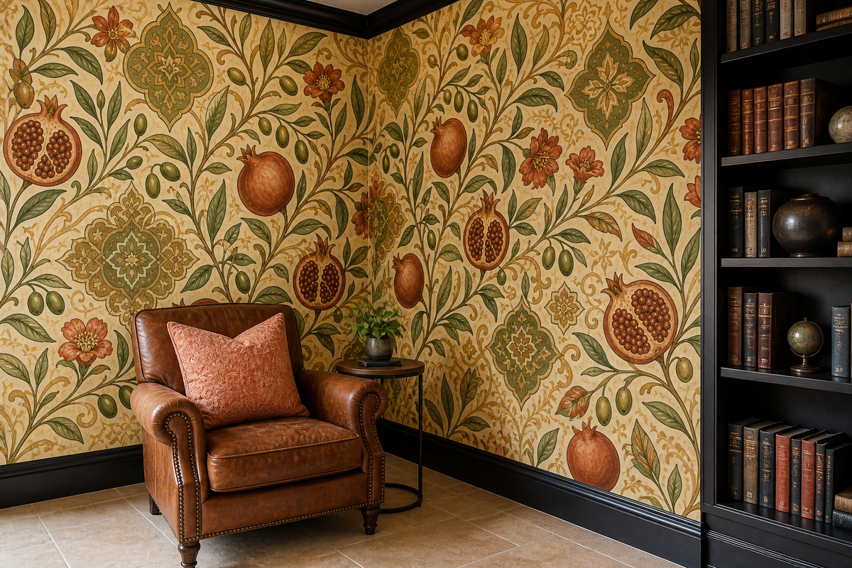 Olive Design Wallpaper Mural product view