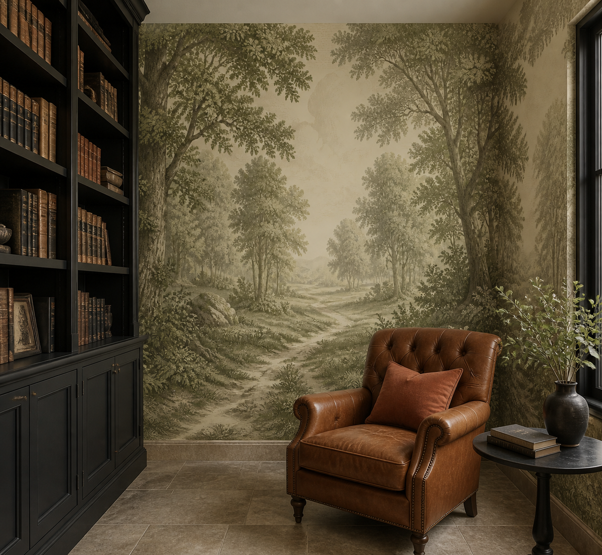 Olive Design Wallpaper Mural product view