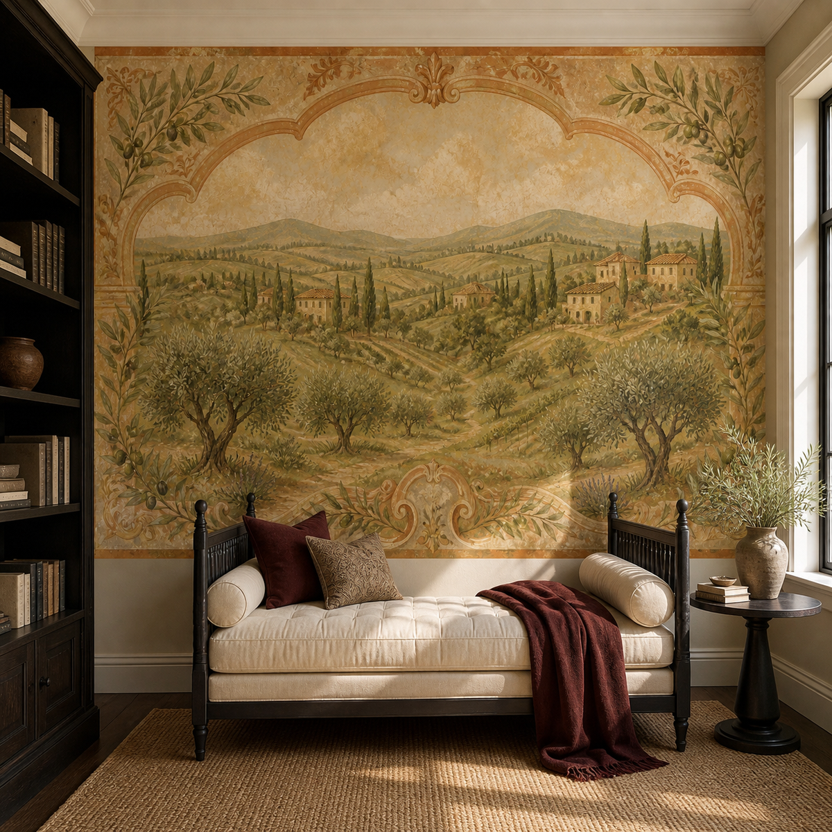 Olive Tuscan Wallpaper Mural product view