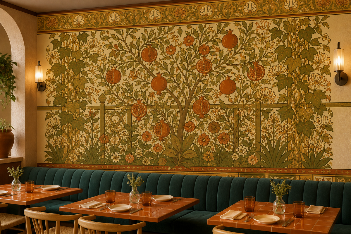 Olive Design Wallpaper Mural product view