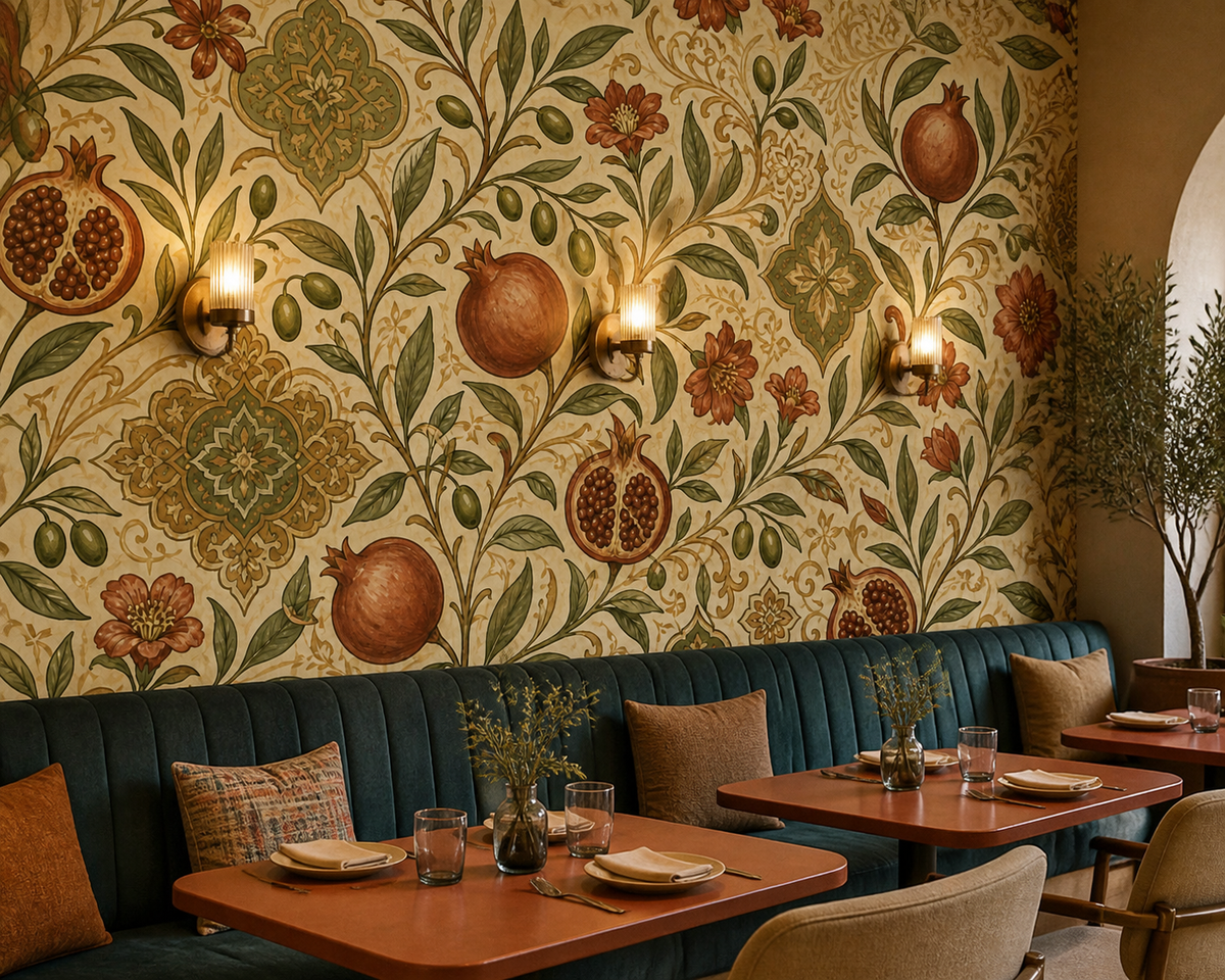 Olive Design Wallpaper Mural product view