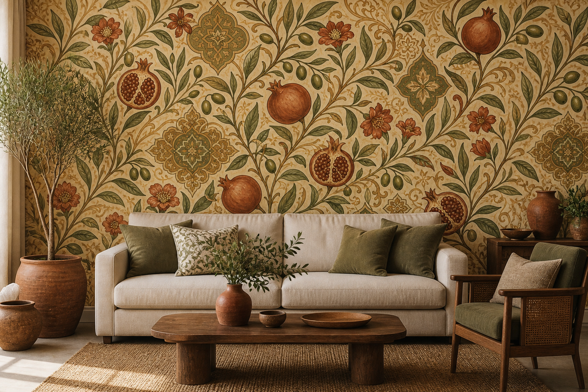 Olive Design Wallpaper Mural product view