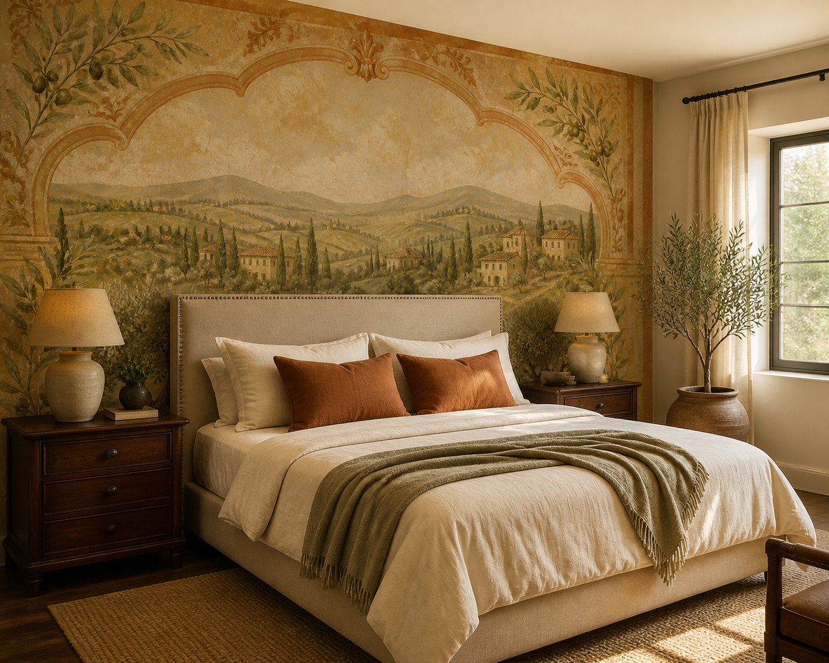 Olive Tuscan Wallpaper Mural product view