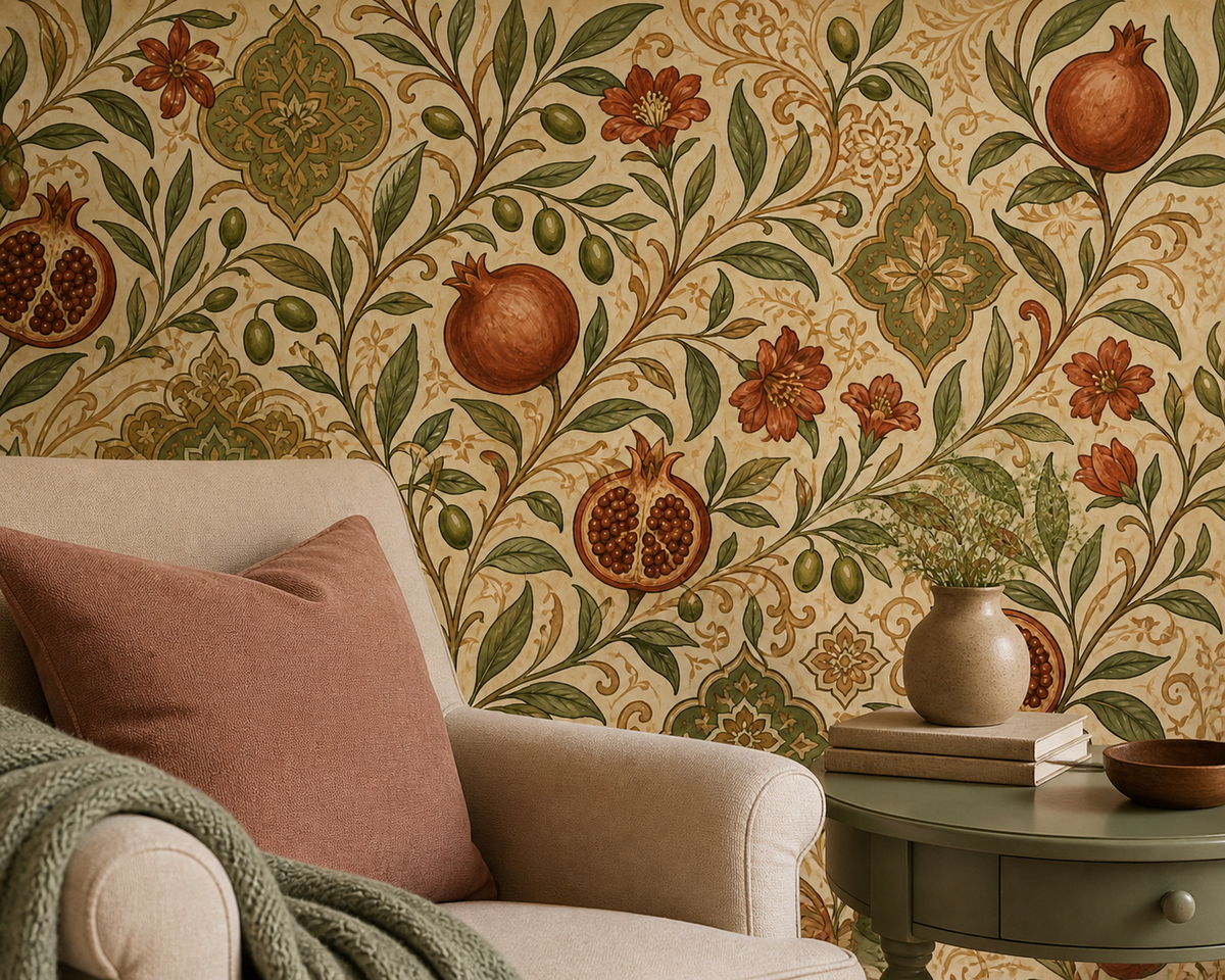 Olive Design Wallpaper Mural product view