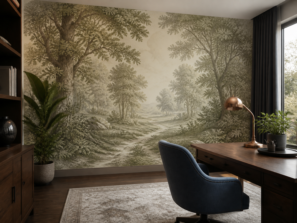 Olive Design Wallpaper Mural product view