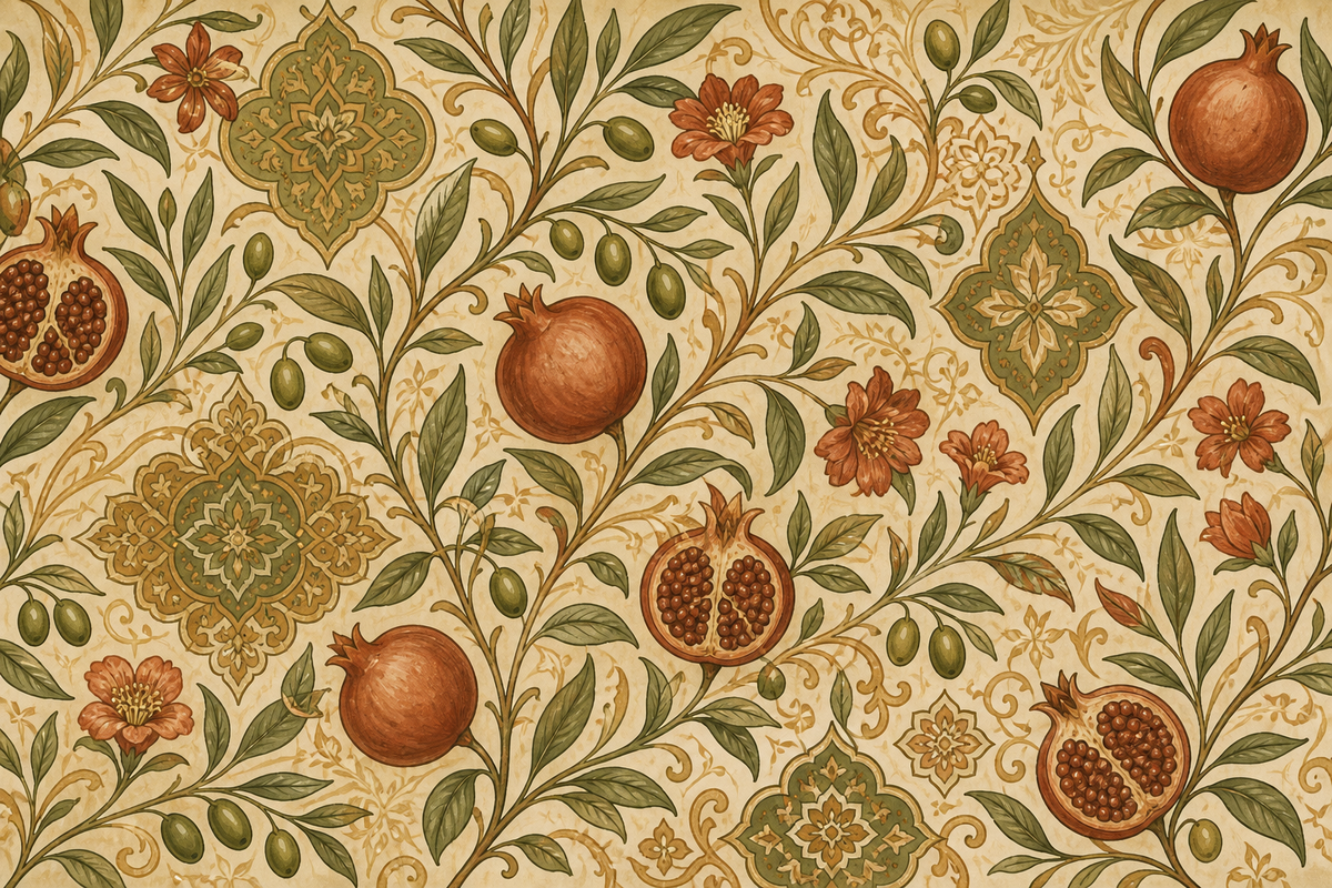 Olive Design Wallpaper Mural product view