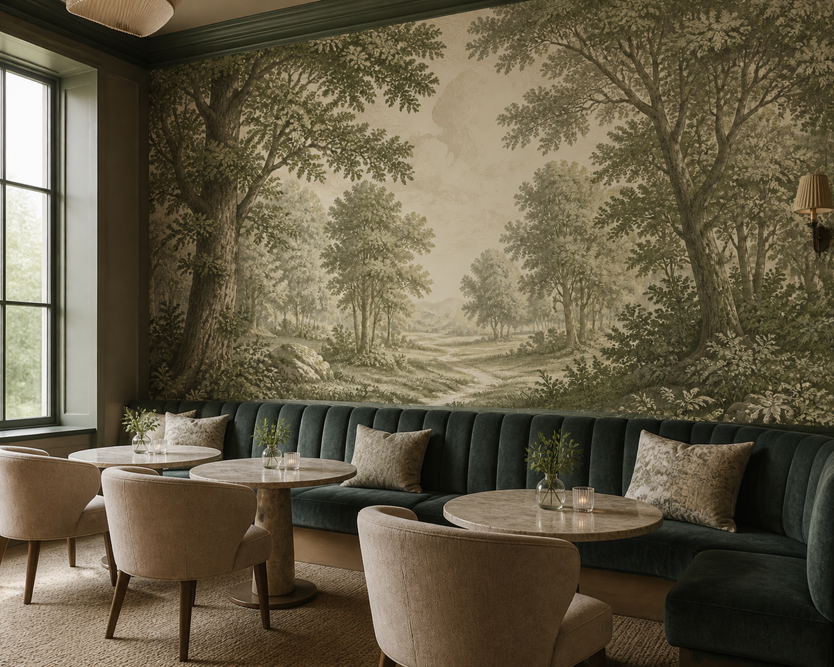 Olive Design Wallpaper Mural product view