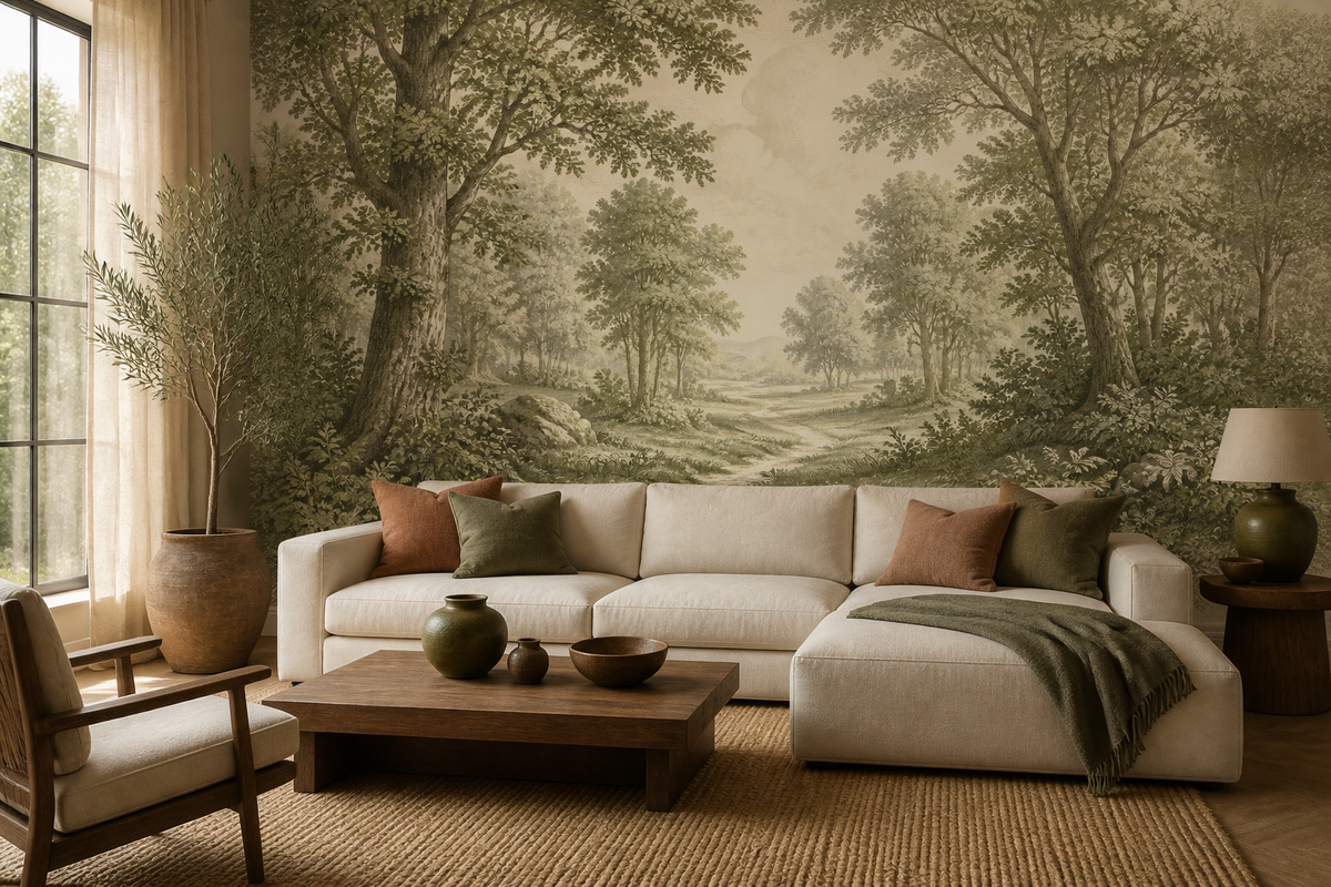 Olive Design Wallpaper Mural product view