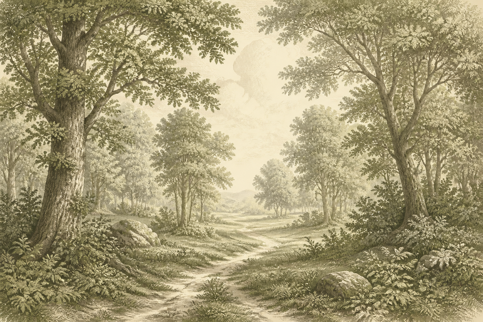 Olive Design Wallpaper Mural