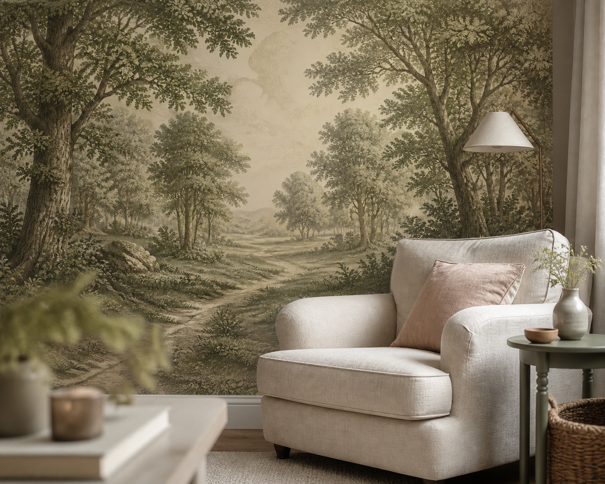 Olive Design Wallpaper Mural product view