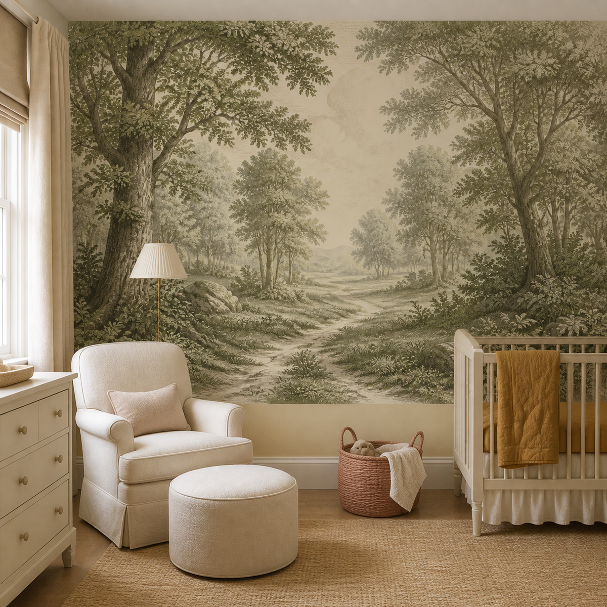 Olive Design Wallpaper Mural product view