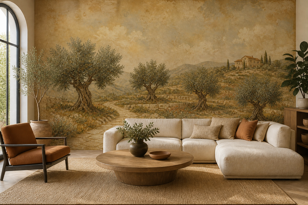 Olive Grove Wallpaper Mural product view