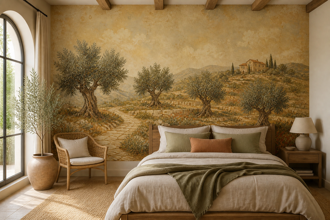 Olive Grove Wallpaper Mural product view