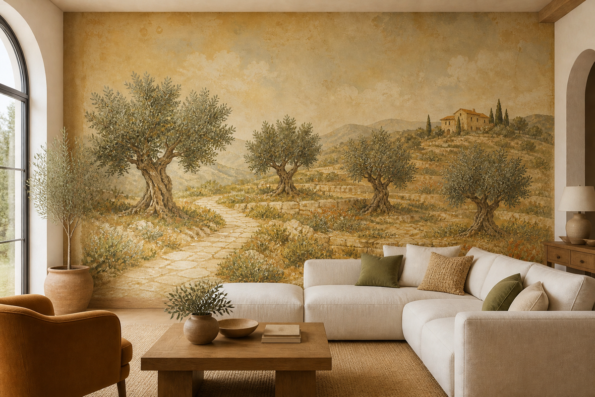 Olive Grove Wallpaper Mural product view