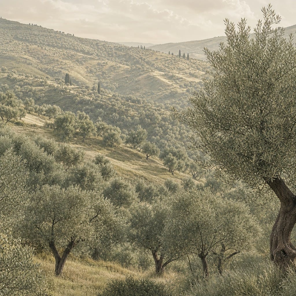 Olive Grove Wallpaper Mural product view