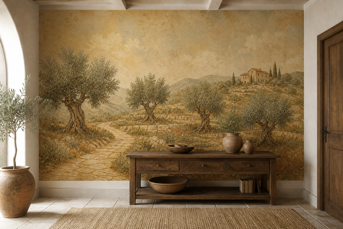 Olive Grove Wallpaper Mural product view