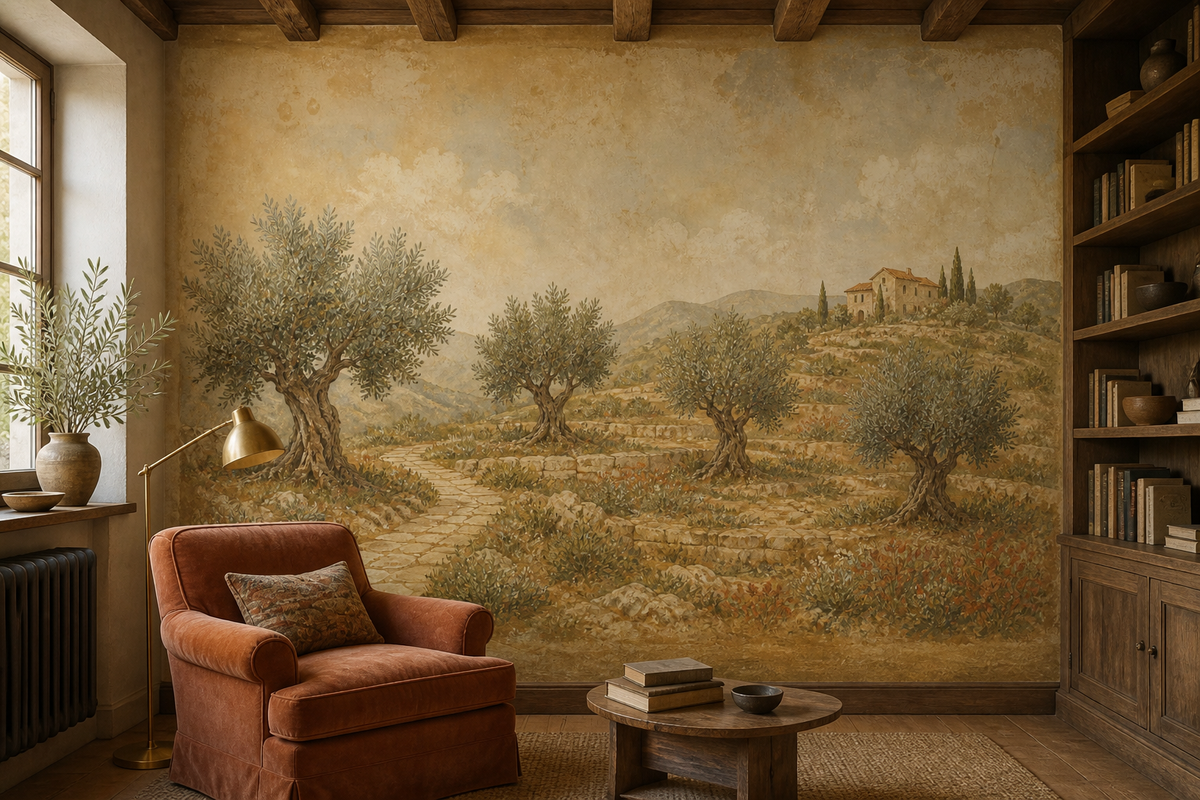 Olive Grove Wallpaper Mural product view